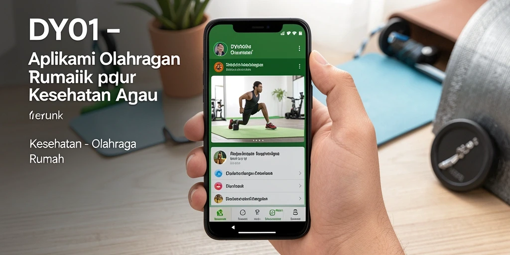 Tampilan antarmuka utama DY01 yang menarik untuk olahraga di rumah.