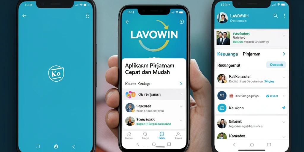 Tampilan LAVOWIN yang intuitif untuk pengajuan pinjaman.