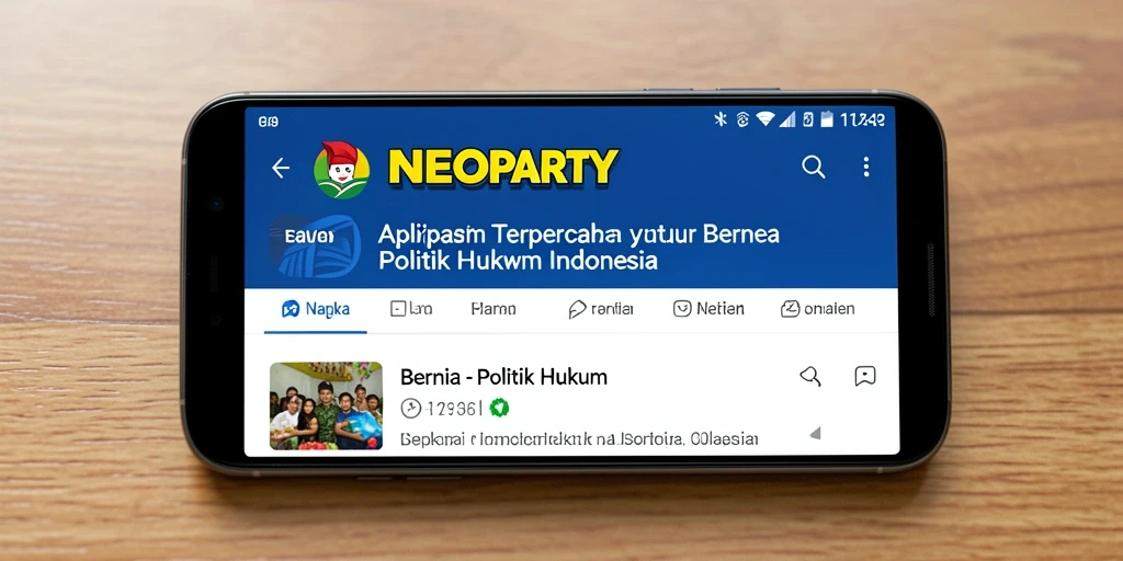 Tampilan antarmuka NEOPARTY yang informatif dan mudah digunakan.