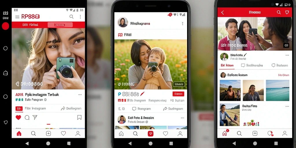 Tampilan antarmuka RP886 yang memudahkan editing foto.