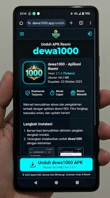 Unduh APK dewa1000 untuk Pengguna Android di Indonesia