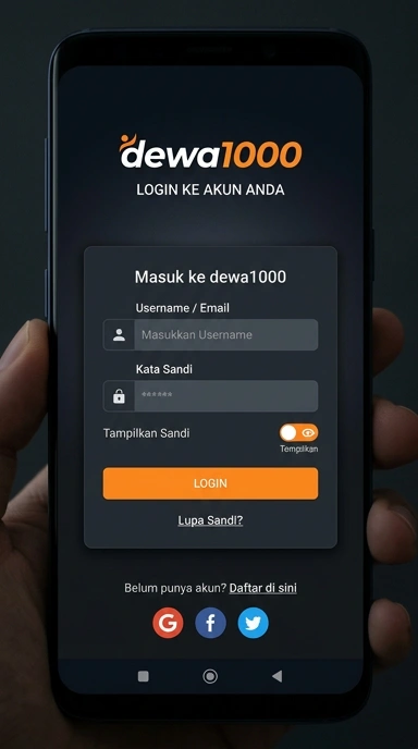 Masuk ke Akun Dewa1000 Anda dengan Mudah
